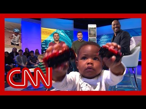 CNN's Van Jones meets viral hugging toddlers