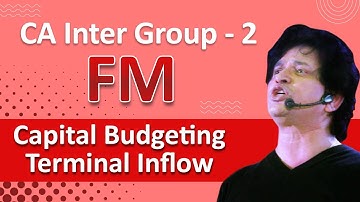 FM, CA Inter FM, CA Inter Financial Management, Capital Budgeting, Terminal Inflow, CA Inter MAY2020