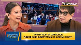 Download Lagu 14-vote threshold sa impeachment, hindi ba maiaakyat sa Supreme Court? | Atty. Lorna Kapunan | MEMO Download Lagu 14-vote threshold sa impeachment, hindi ba maiaakyat sa Supreme Court? | Atty. Lorna Kapunan | MEMO