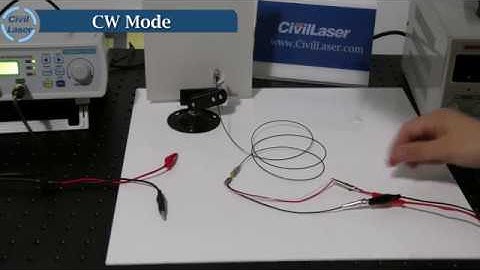 Red Pigtailed Laser with TTL Drive circuit
