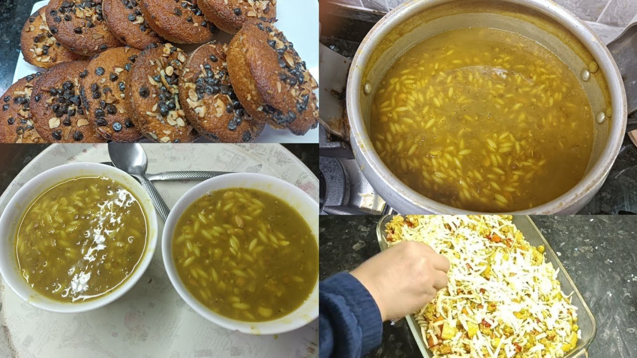 تلات وصفات متنوعة. فتيت الشطبة. ليباط بالخضر. بسبوسات باللبن و المكسرات 