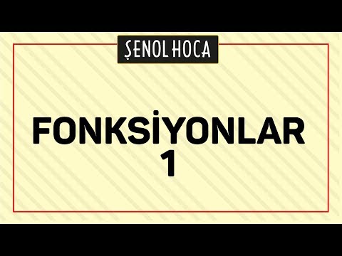 FONKSİYONLAR 1 | ŞENOL HOCA