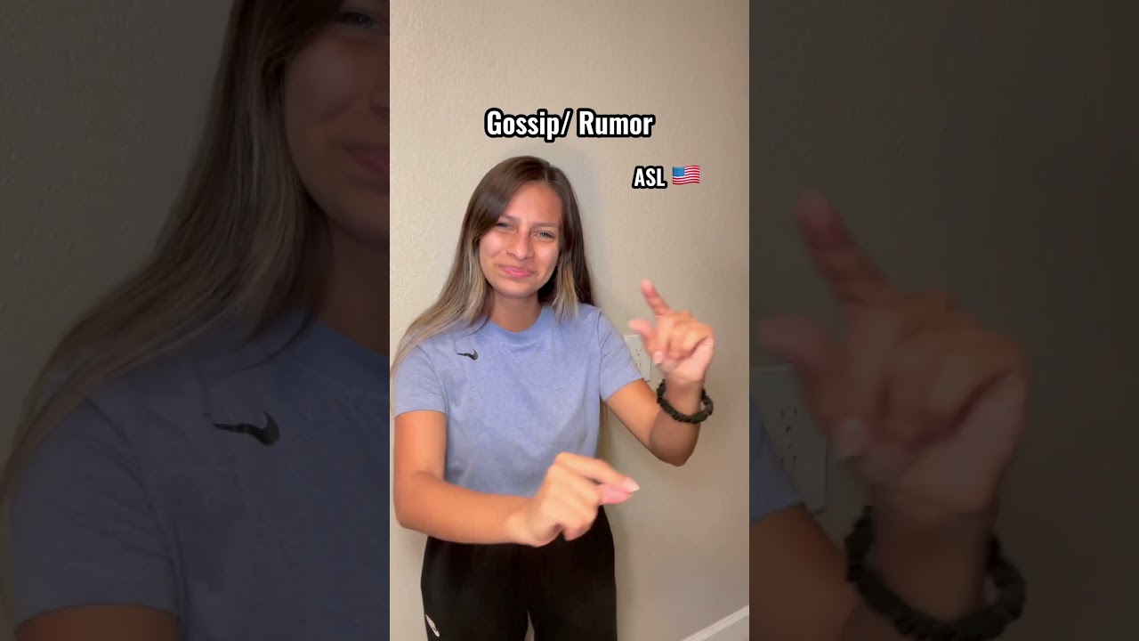 Learn how to sign gossip/rumor in ASL & LSM 