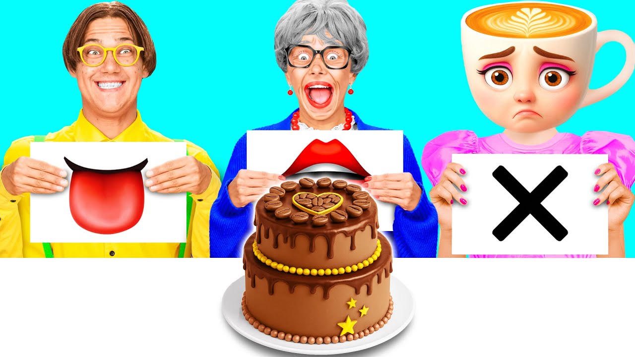 Откуси Лизни или Ничего Челлендж | Удивительные Кулинарные Лайфхаки от BaRaDa Challenge