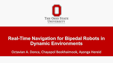 Real-Time Navigation for Bipedal Robots in Dynamic Environments