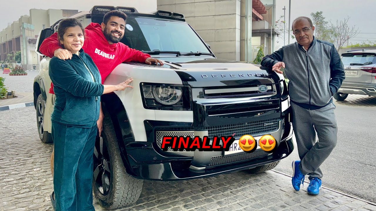 Range Rover Dad Welcome Home New Land Rover DEFENDER ️ Dad ki Favourite SUV - YouTube