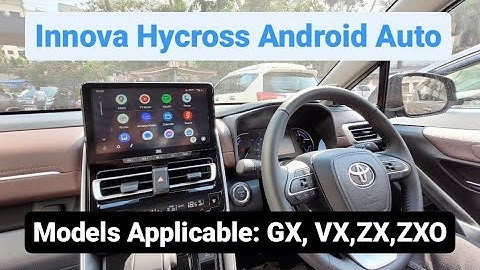 How to connect Android in New Innova Hycross| Grade Applicable: GX, VX, ZX & ZXO| Innova 2023