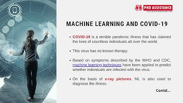 Dissertation on Computer Science: Machine Learning Algorithm to Predict Covid’19 - Phdassistance