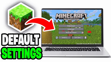 How To Reset Minecraft Settings To Default! - Minecraft Java