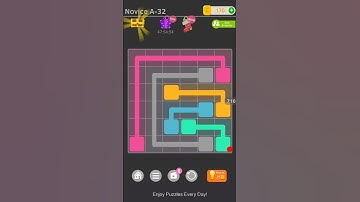 Puzzledom connect novice A level 32 walkthrough