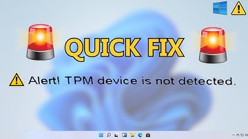 Fix Alert! TPM Device is not Detected Error on Dell Computers (2023)
