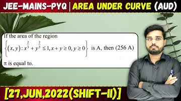 If the area of the region {(x,y) : x2/3 + y2/3 ≤1 x+y≥0, y≥0} is A, then 256A/π is | Let