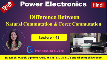 #43  Difference Between Natural Commutation And Force Commutation | SCR Commutation | Hindi.