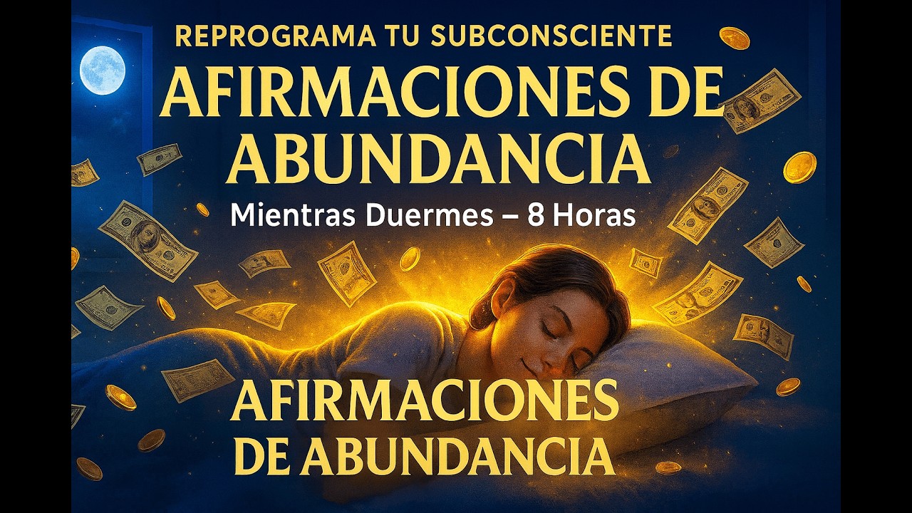 Afirmaciones de Abundancia Mientras Duermes - Reprograma Tu Mente en 8 ...