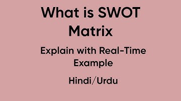 SWOT Matrix | Real-Time Example | Step by Step Guide | #education #strategicmanagement
