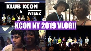 KCON NY 2019 EXPERIENCE VLOG -  KLUB KCON (ateez, kewin woo, jongup, jun &amp; more!