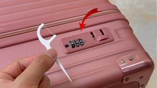Forgot Suitcase Password How to Unlock It in 1 Minute Safely! How to Unlock Suitcase Without Code!