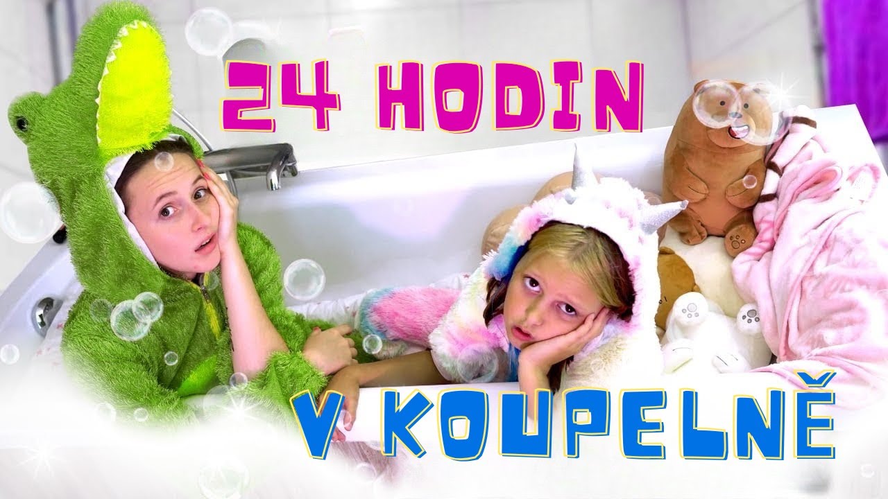 24 hodin na gauči — výzva! 🛋️24 hodin v koupelně 🛁Noc na toaletě! 🚽