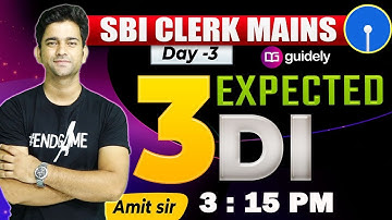 3:15 PM - Expected DI | Data Interpretation | IBPS PO | RRB PO | RRB CLERK | Maths by Amit Sir
