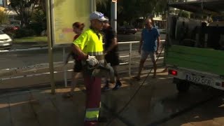 Clean up underway in Spain's Cambrils following attack