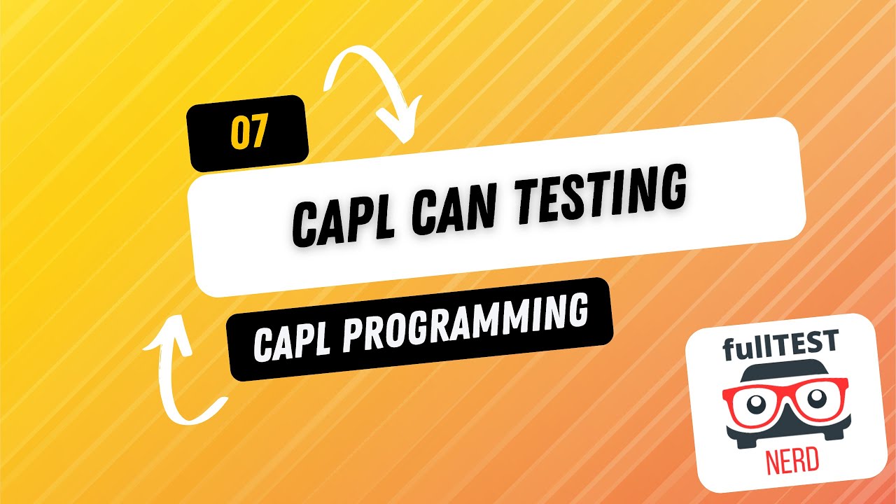 07 CAPL CAN Testing Functions - YouTube