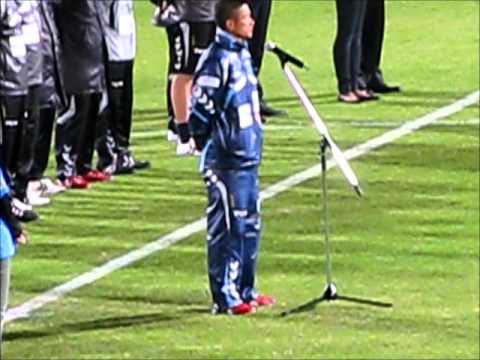 2010横浜FCホーム最終戦セレモニー 選手会長三浦カズ選手の挨拶