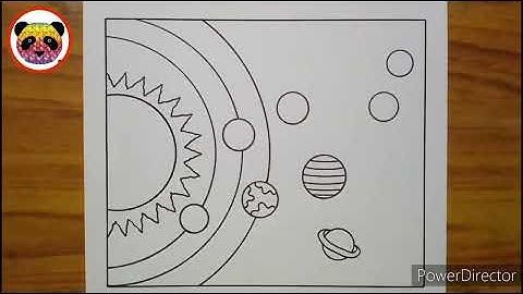 Solar System Drawing / How to Draw Solar System / Solar System Planets Drawing / Solar System