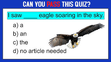 ARTICLES QUIZ 07: Can You  Pass This Quiz? learn English. English Grammar Quiz