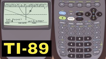 TI-89 Calculator - 35 - Finding Distance Between Two Points in Graph Mode