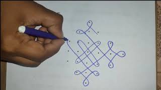 71 Straight Dots Kolam