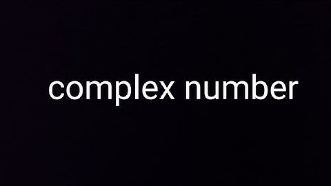 complex number modulus and amplitude(argument)