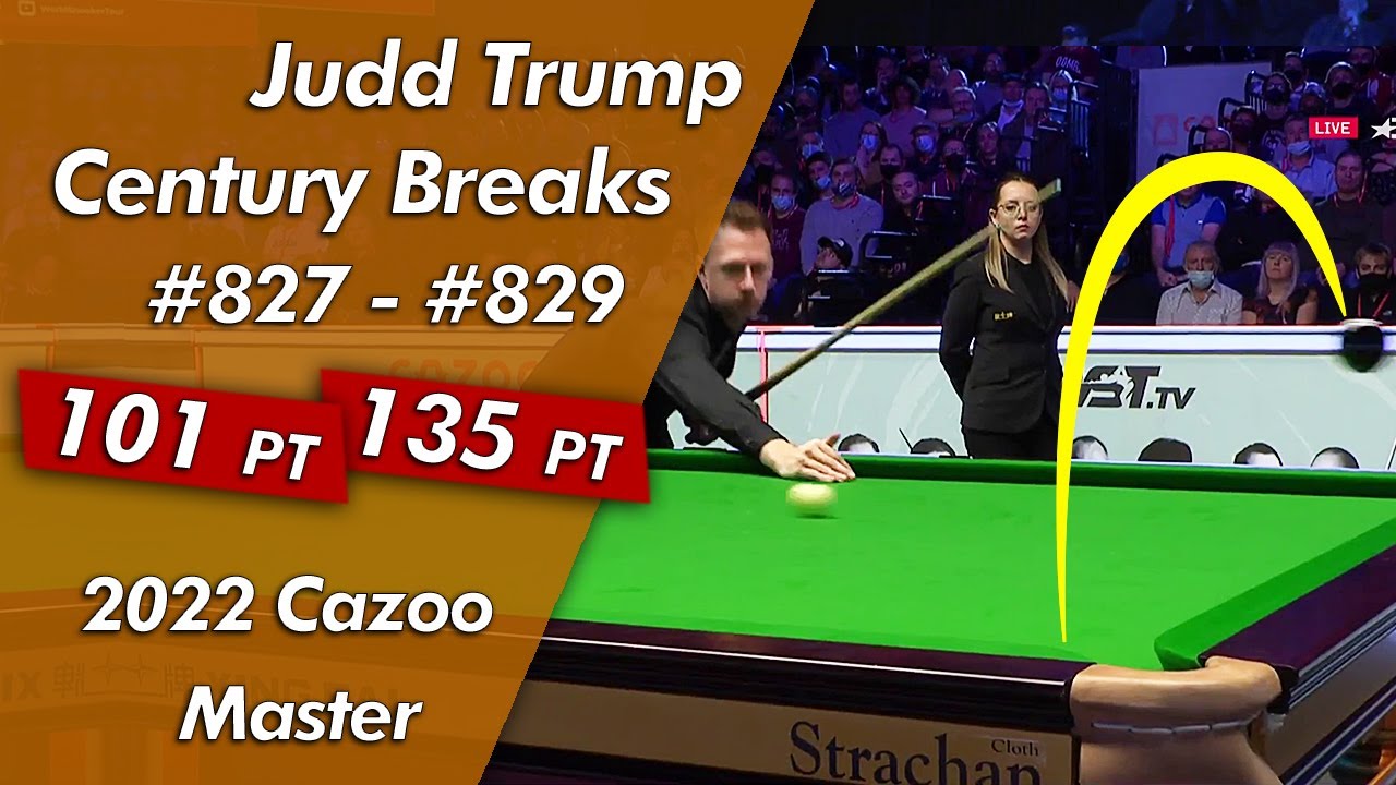 Judd Trump Century Breaks 827-829 Highlightsᴴᴰ 2022 Cazoo Master