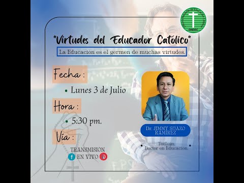 Webinar Pastoral “Virtudes del Educador Católico"