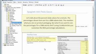 See how Living Cookbook calculates and displays recipe nutrition screenshot 2