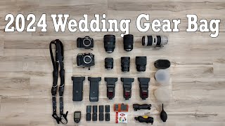 What is in my Photography  Camera bag for the 2024 Wedding Season