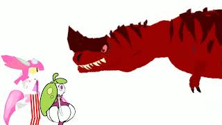 Steenee And Lurantis Vs Alpha Horned Diablosaurus Steenee X Lurantis, Dc2 Pokémon And Primal