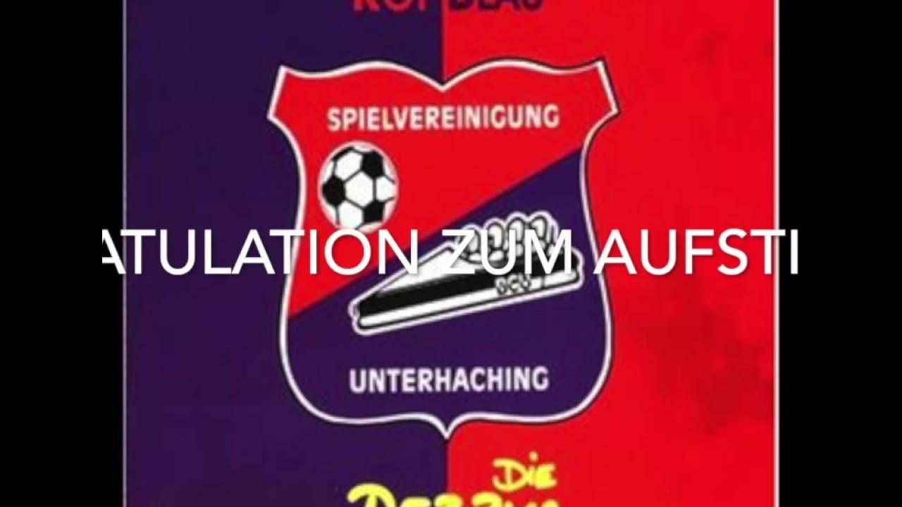 Rot Blau, die Vereinshymne der Spielvereinigung Unterhaching YouTube
