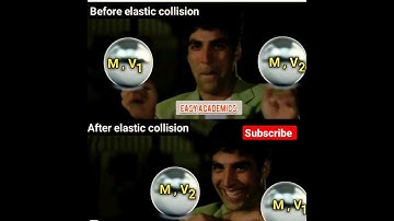 collision elastic collision #easyacademics #physics #collision #viralshorts #shorts #ytshorts