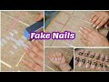 Fake Nails | how to use Artificial Nails | Step by step for beginners