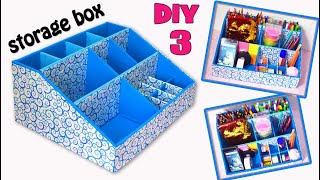 3 diy stylish ideas storage box / ideas organizer from cardboard / crafts