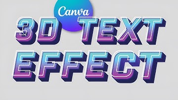 3D MODERN TEXT EFFECT | STEP BY SYEP CANVA TUTORIAL | CANVA CHARM