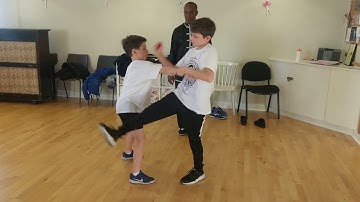 Children Fighting Techniques Video 5 Application Mantis Arm Take down Praying Mantis Sifu Bryan
