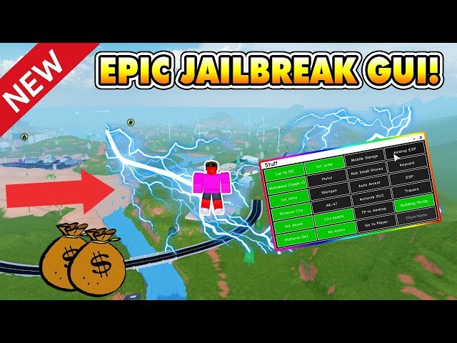 New Epic Gui In Jailbreak Auto Rob Not Patched Roblox Youtube - roblox jailbreak hack script 2019 what is rxgate cf