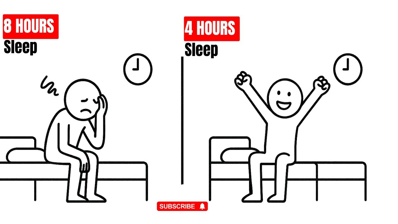 How to Sleep LESS hours and wake up FRESH (psychology explains) | Try ...