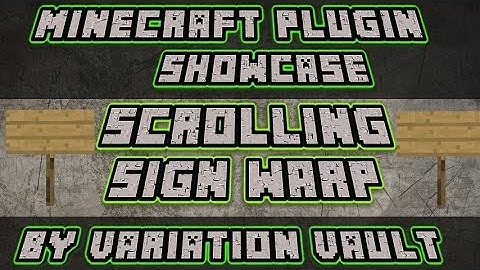 Minecraft Bukkit Plugin - Scrolling Sign Warp - Multiple warps on one sign [Teleport]