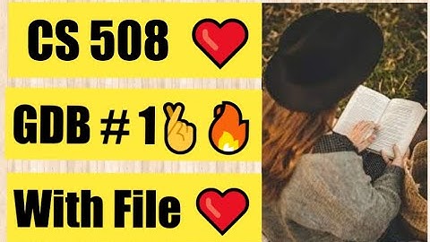 CS508 GDB 1 solution 100% correct fall 2021-2022 With File ❤