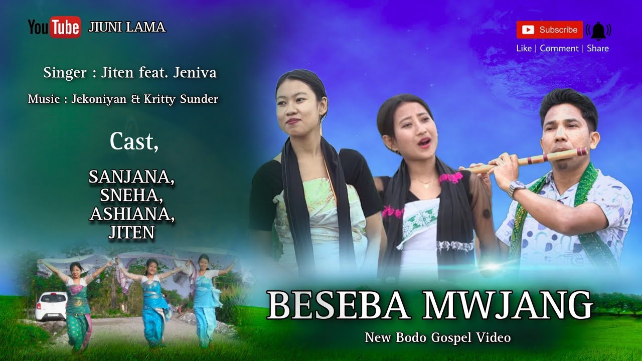 New Bodo Gospel official Music Video 2024  Beseba Mwjang  Jiten ft Jeniva  Jiuni Lama