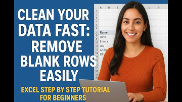 Clean Your Data Fast: Remove Blank Rows Easily | Excel Step by Step Tutorial for Beginners