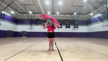 Flag Warm-Up Exercise (Drop Spins, Cones & Push Pole Tosses)