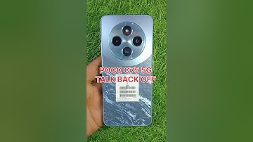 How To Off TalkBack From POCO C75 5G ⚡ How To Remove TalkBack From POCO 🔥🔥 #shorts #viral #talkback